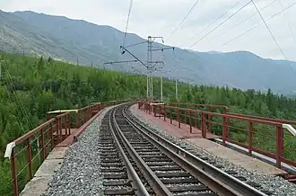 Мост через р. Итыкит в районе западного портала тоннеля