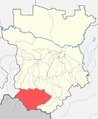 Итум-Калинский район на карте