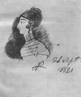 Калипсо.рис. А. С. Пушкина