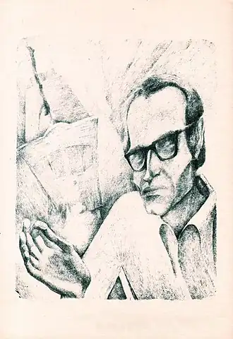 Владимир Мотрич. Литография М. С. Басова, 1977 г.