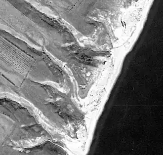 Правобережное Цимлянское городищена спутниковой съёмке 1973 года