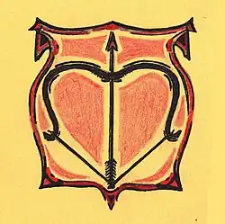 Предполагаемый первый герб города (реконструкция)