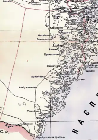 Приморский улус на карте