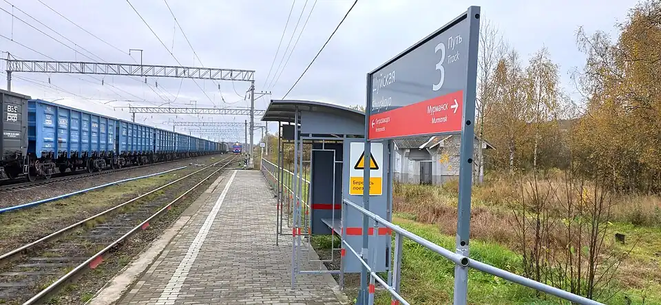 Платформа и пассажирский павильон