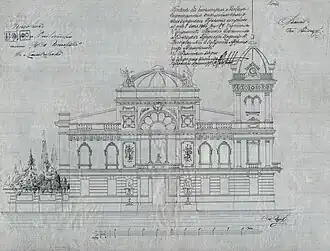 Проект Дома-памятника Гончарову (Шодэ, Август Августович, 1912).