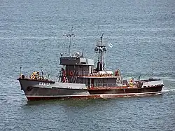 Противопожарный катер ПЖК-37 проекта 364 (37-я бригада спасательных судов КЧФ; после 2011 года — 145-й аварийно-спасательный отряд КЧФ); Севастополь, 2006 год.