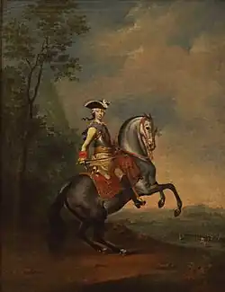 Конный портрет Петра III. Копия Пфандцельта с картины Г.-К. Гроота, 1757, Государственный Русский музей.