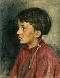 «Крестьянский мальчик», картина Павла Яковлева, конец XIX-начало XX вв.