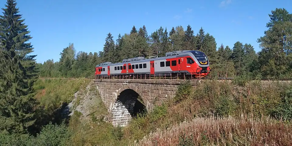 «Орлан» на мосту через Лёютёоя в Харлу, 2021 год