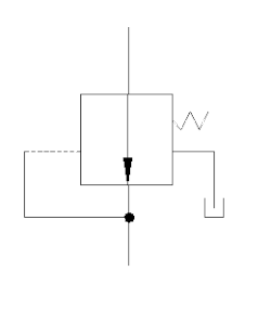Условное графическое обозначение редукционного клапана