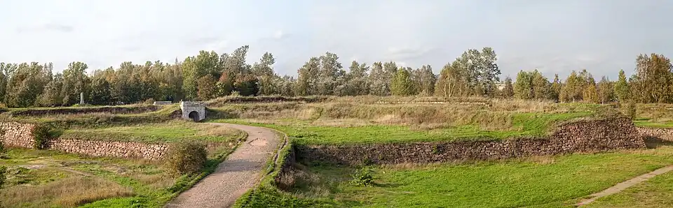 Дорога через равелин со стороны Фридрихсгамских ворот