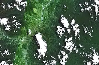 Район вулкана Алисо. Снимок НАСА (Landsat).