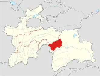 Ванчский район на карте