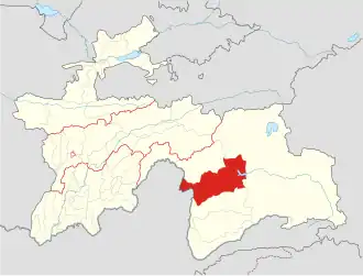 Рушанский район на карте