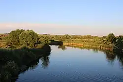 Река Аркадак в районе моста автодороги Ртищево-Аркадак