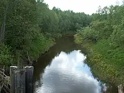 Большая Чурга с моста по дороге Благовещенское — Шокша