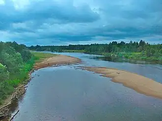 Река Оять недалеко от Введено-Оятского монастыря