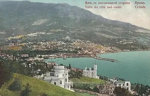 Вид Ялты с западной стороны, начало XX века.