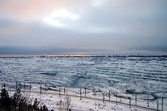 Баженовский асбестовый карьер в черте города Асбест, 2007 год