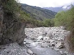 Русло реки Тышкан