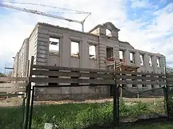 Реконструкция Серафимовича, д. 19 для нужд католической общины. Вид со двора жилого дома 21