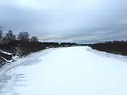 Вид с автомобильного моста.