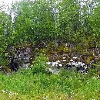 Скальные обнажения в Сухом Логу