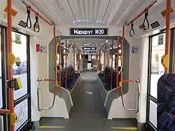 Салон трамвая