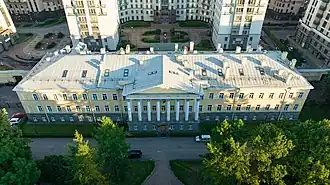 Здание госпиталя, Кирочная, 35, вид сверху