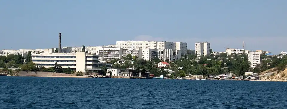 Радиогорка со стороны Михайловской балки. Балка не относится к холму Радиогорка, но принадлежит микрорайону Радиогорка.