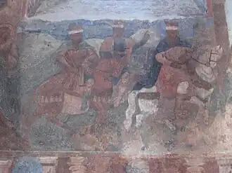 «Волхвы» (деталь росписи северной стены)