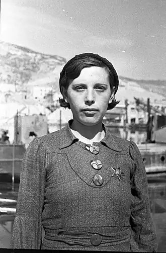 Фото Н. А. Ансина, апрель 1942