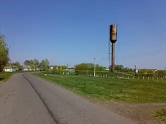 На въезде в село