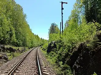 Нечётный семафор. Вид со стороны ст. Янисъярви