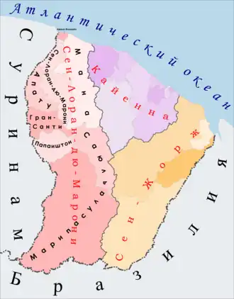 Сен-Лоран-дю-Марони, карта