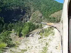 Сербия, поезд в горах Златибор