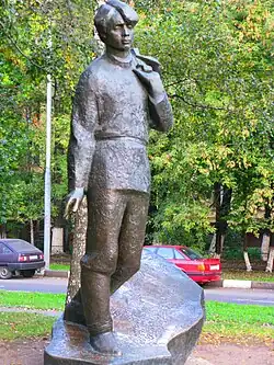 Москва. Сергей Есенин на Есенинском бульваре (2008)