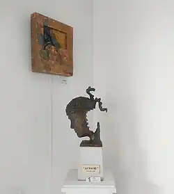 Скульптура из бронзы Мавр с картой Корсики, DIAN’Arte Museum