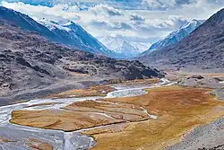 Слияние рек Аккол и Карааюк, начало реки Чаган