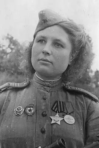 Снайпер Юлия Белоусова. Сентябрь 1944 года, Латвия