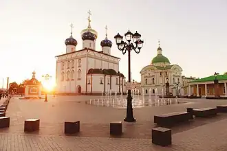 Современный вид на Соборную площадь в Твери. 2024