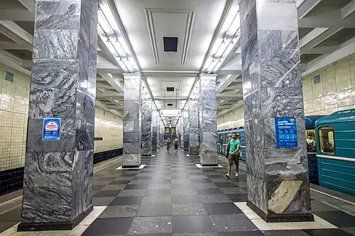 Центральный зал станции.6 августа 2014