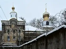 Храм в 2022 году, после возвращения куполов