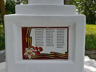 Списки погибших ветеранов П-Я