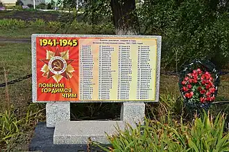 Список павших воинов