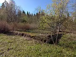 Фундамент бывшего вокзала.