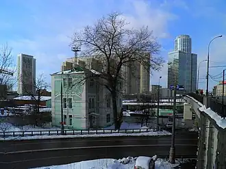 Начало путепровода с южной стороны