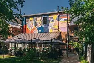 Стрит-арт «Обновление прошивки» (Дмитрий Аске)