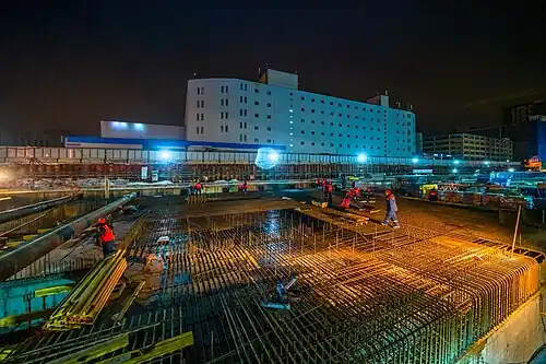 Строительная площадка, декабрь 2020 года