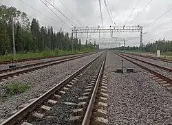 Вид в сторону ст. Озёрское.